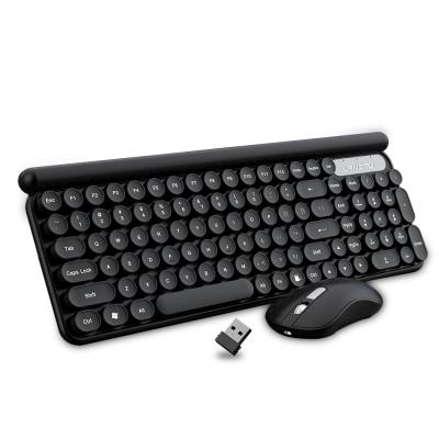 China Waterproof Wireless Keyboard and Mouse Combo, 2.4G Ergonomic Slim Keyboard and Mouse with Round Keys for PC, Notebook for sale