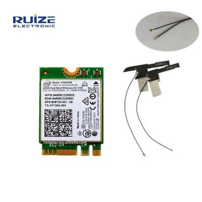 China Wireless-AC Dual Band 802.11AC Wireless Card LAPTOP Wifi Card 806723-001 Intel 3165 3165ac 3165NGW WIFI BT4.0 NGFF for sale