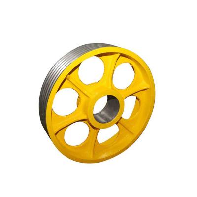 China Elevator Traction Mingdao Customized Component Mounts , Elevator Door Elevator Accessories Cast Iron Eccentric Wheel for sale