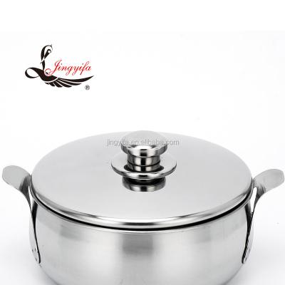 China Sustainable Economical Cookware Set Stainless Steel Stock Pot Size From 14 To 30cm for sale