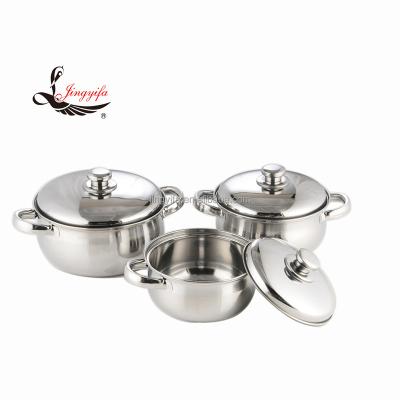 China Sustainable stainless steel parini cookware casserole 16cm-24cm for sale