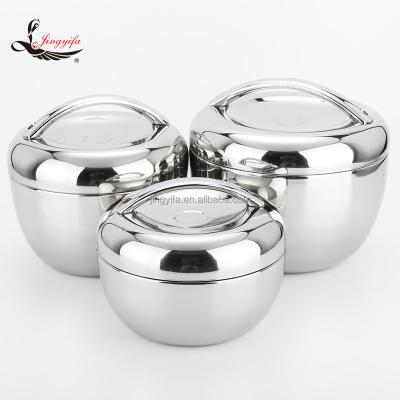 China 800ML 1000ML 1300ML 2000ML 3000ML Double Wall Stainless Steel Sustainable Kids Bowl for sale