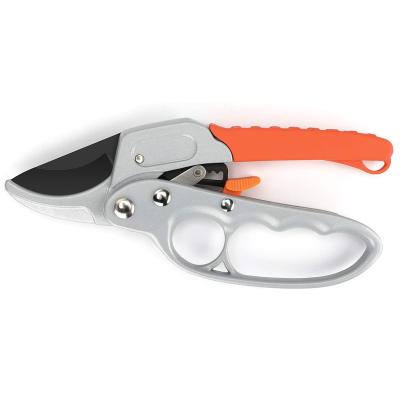 China Bonsai Plant Trimming Scissors Cutter Aluminum Easy Cut Shear With Aluminum Handle PVC Handle Prunner Shear Ratchet Runner for sale