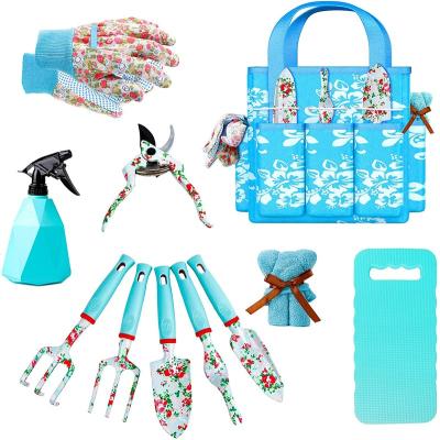 China HL-BF12 GARDEN flower gloves garden fork rake aluminum prunner shovel heavy good quality hot sale garden tool kit trowel for sale