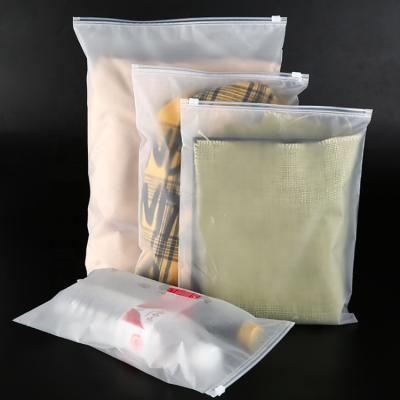 China Recyclable Resealable PE Zipper Clear Garment Zipper Bag Custom Printed Matte Packaging Ziplock Bag Clear/Biodegradable for sale