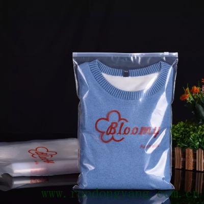 China BIODEGRADABLE custom transparent zipper clothes bag ziplock plastic underwear package bag for sale