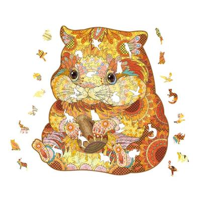 China Luxury Adult Animal Wooden Jigsaw Puzzle Manufacturers Safety Educational Wooden Jigsaw Puzzle for sale