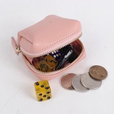 China Earphone Fashion Zipper Pouch Main Chained Cute Cute PU Coin Purse Leather Wallet Storage Portable Coin Purse for sale