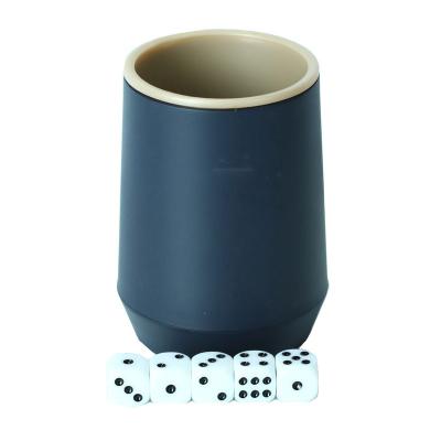 China DND Games Factory Wholesale Plastic Dice Cup Set Martell Logo Custom Plastic Dice Cup for sale