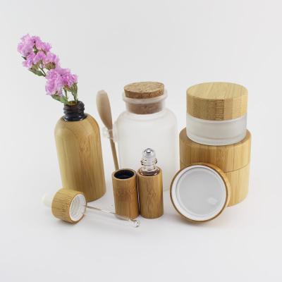 China Refillable Bamboo Cosmetic Packaging Bottle Essential Oil Roll Bottle for sale