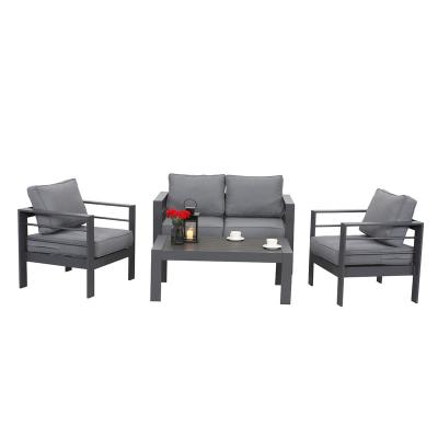 China Modern Living Room Sofa Outdoor Garden Sets Modern Design KD Aluminum Furniture for sale