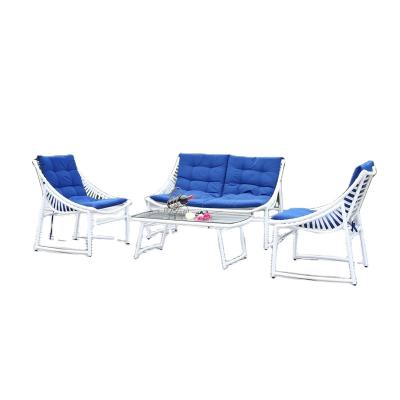 China Outdoor Weather Furniture Loveseat Wide Wicker Pastoral Style Sectional With Slight Scorch Chair Outdoor Patio Set Outdoor Furniture Garden Sofa Rattan/Wicker for sale