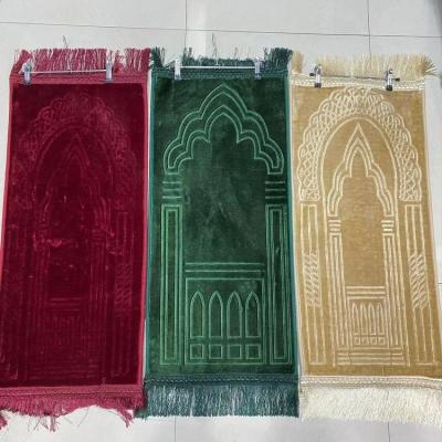 China Embossing Kids Prayer Rug Plain Rug Children Covering Kids Prayer Rug for sale