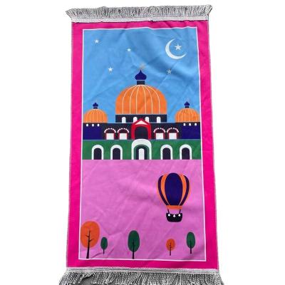 China Stain Resistant Islamic Muslim Prayer Blanket Kids Mat High Quality The Mosque Muslim Pilgrimage Rugs for sale