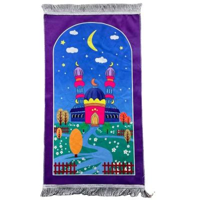 China Stain Resistant Islamic Muslim Prayer Blanket Kids Mat High Quality The Mosque Muslim Pilgrimage Rugs for sale