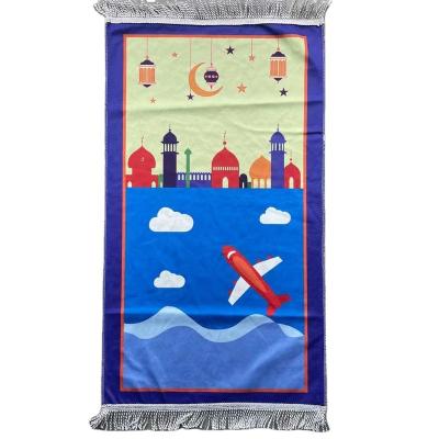 China Stain Resistant Islamic Muslim Prayer Blanket Kids Mat High Quality The Mosque Muslim Pilgrimage Rugs for sale