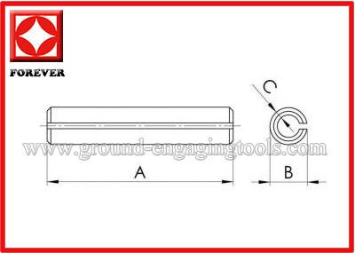 China Pinos flexíveis dos dentes da cubeta, SP 0,8 dos pinos 04X55 da cubeta da máquina escavadora à venda