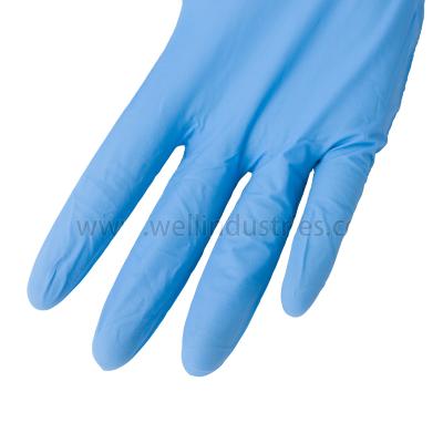 China Wholesale Price High Strength Disposable Pure Nitrile Nitrile Gloves Medical Nonsterile Examination for sale