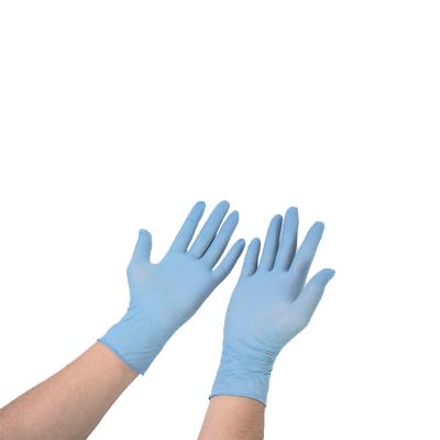 China Anti-smash Wholesale Price Disposable Powder Free Disposable Nitrile Micro Examination Gloves for sale