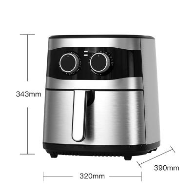 China Hotel Family Size 8L 10L Double Zone Double Zone Deep Fryer Air Fryer Oven Digital Electric Multifunctional Steam Oil Free Toaster for sale