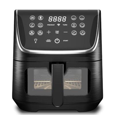 China Best Hotel Kitchen Appliances 2022 Selling In USA Amazon No Oil Visible Digital Touch Screen Air Fryer for sale