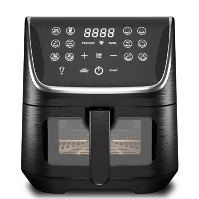 China Hotel household air fryer with visual oil free window 4.2L 5L 5.5L 1700W metal material 12 in 1 with visible wifi air fryer for sale