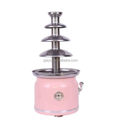 China 2022 New Design Chocolate Fountain Electric Chocolate Melting Fondue Waterfall Outdoor for sale