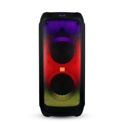 China Video Call Feiyang Dual 8 Inch Portable Professional Wireless Party Karaoke Speaker With Fire Effect Lighting 80 Watt Power Heavy Bass for sale