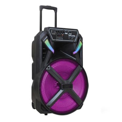 China No Promotion 15 Inch Performance BT Loudspeaker Louder Plastic Megaphone Audio Subwoofer Portable Dance Speaker Trolley F15-31 for sale