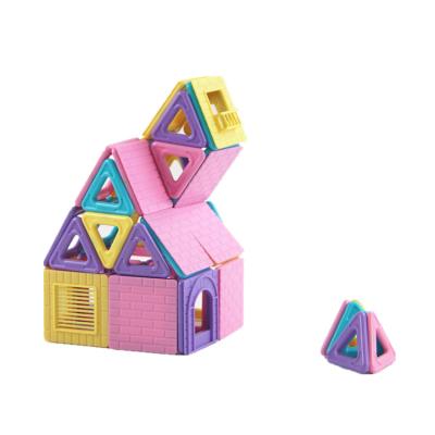 China Best Eco-friendly Material Colorful Magnetic Building Blocks Price 80 Pcs Magnetic Building Block Education Toys for sale