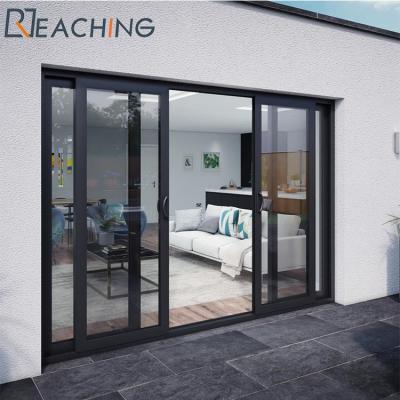 China Australian Standard Sliding Doors and Window Design Modern Free Full Customization AS2047 Matt Black Aluminum Double Glaze House Te koop