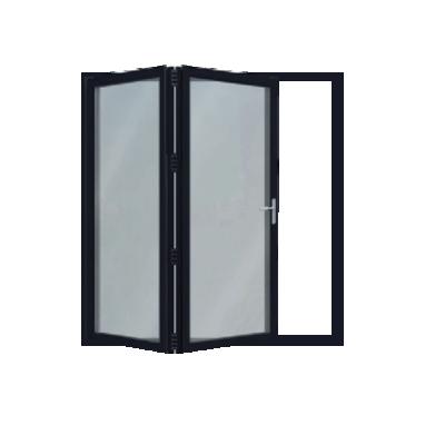 China Custom Aluminum Accordion Modern Glass Low-E Kitchen Folding Doors For Conservatory Bi Fold Doors for sale