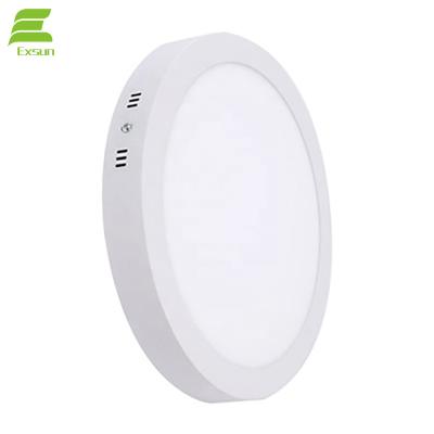 China Modern High Reliability Ultra Thin Low Power Consumption 6w12w 18w 24w Ceiling Surface Mount Round Led Panel Light for sale