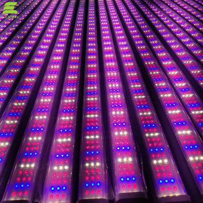 China Seed Starting 2.4M 2835 Three Row Lamp Beads Indoor Plant Hydroponic Growing Systems Full Spectrum 120w Led Grow Tube Light for sale