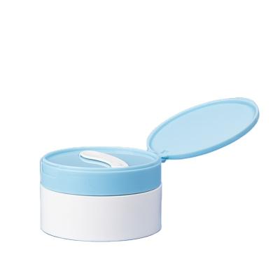 China Non Spill Plastic Cosmetic Packaging Jar Wide Mouth PET Container With Lid Bath Salt Container for sale