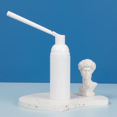 China Recyclable Material White Long Pump Bottles Foam Wick Soap Pump Bottle Dispenser Tube Foaming Liquid Foam Pump Detachable Bottle for sale