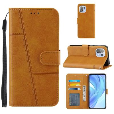 China Wholesale Lightweight Luxury PU Wallet Phone Case Leather Phone Case For Xiaomi Mi11 Lite Mi11pro Redmi Note 10 for sale