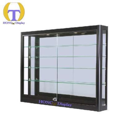 China Smoke Shop/Retail Shop New Arrival Shop Display Cases Popular Design Lockable Glass Door Aluminum Display Showcase for sale