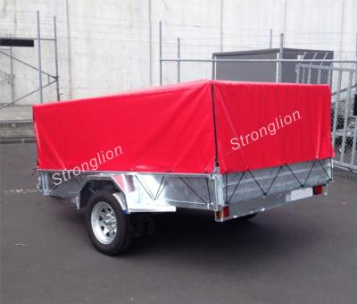 China PVC Waterproof Tarpaulin Trailer Cover Open Car Cover for sale