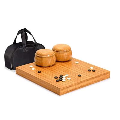 China Chess Game Competition 2020 Premium Or Hot Selling Puzzle Game Chinese Go Ceramic Chessboard Stone Weiqi Table Game Set for sale