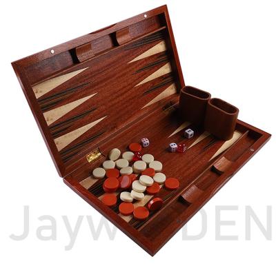 China Wholesale high quality size wooden backgammon board game chess competition or puzzle game travel set made in China for sale