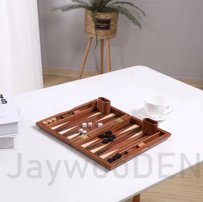 China Wholesale high quality size wooden backgammon board game chess competition or puzzle game travel set made in China for sale