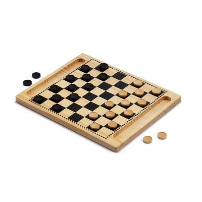 China Professional Chess Game Competition Or Puzzle Game Vintage Printed Wooden Checkerboard Handmade Gift Sets For Travel for sale