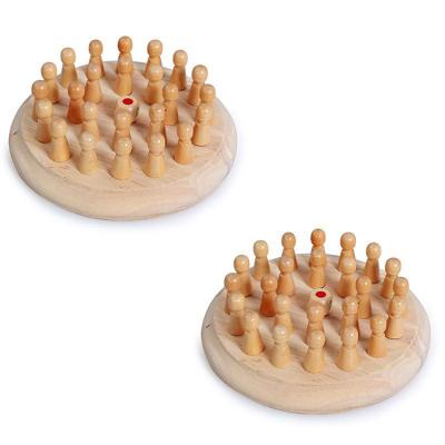 China Chess Game Competition or Puzzle Newcomers Color Cognitive Wooden Toy Memory Chess Games for Children Early Education for sale