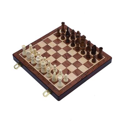 China Hot Selling Tunisian Luxury Olive Wood Foldable Chess Board Games Sets Competition Chess Game or Ebony/Walnut Puzzle Game for sale