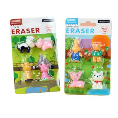 China Kawaii Eraser Cute Style Office Eraser Small New Set For School Students for sale