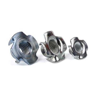 China Heavy Industry China Product 304 316 Stainless Steel DIN1624 Fork Lock Tee Nut M6 M8 M10 Four Claw T-Nuts for sale