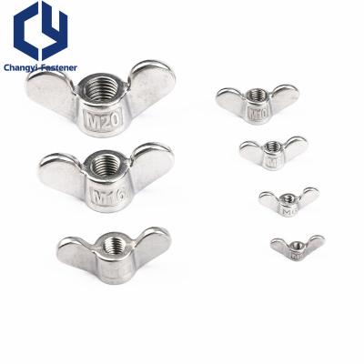 China Heavy Industry Customized OEM A2 DIN315 Wing Nut Stainless Wing Nut for sale