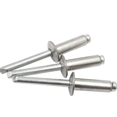 China High tension stainless steel mild steel open end GB12618 csk head blind rivets DIN7337 5052 open end aluminum blind rivet with aluminum cut-off for sale