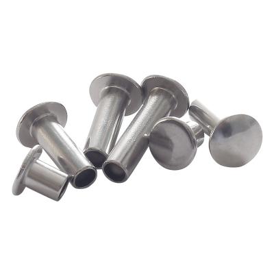 China Customized Stainless Steel Helmet Semi-hollow Countersunk Head Rivets Metal Rivet For Helmet for sale